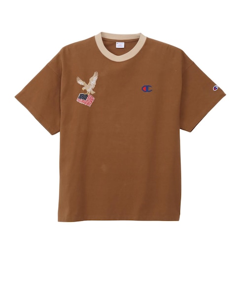 C3-D314　M SHORT SLEEVE T-SHIRT　LIGHT BROWN　710428-0002