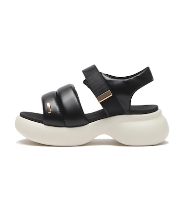 W2064　CL VL PUFF SANDAL 6　BLACK　705035-0001