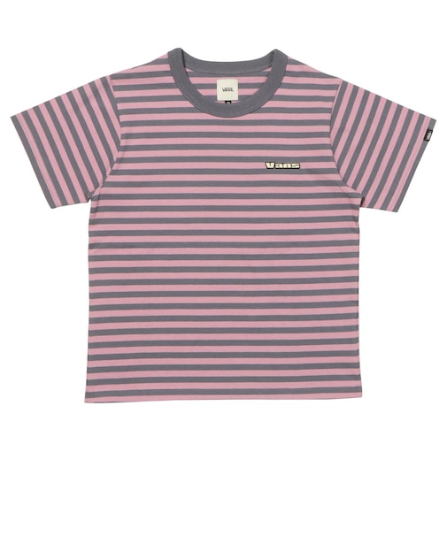 126R3010701　W Border cropped TEE　PINK　705873-0001