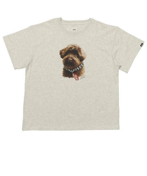 126R3011101　W Dog print TEE　GRAY　705875-0002