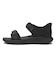 S0060　QS STRAP SANDAL　BLACK　705234-0001