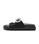 W2088　BIJOU FLAT SANDAL　BLACK　708628-0001