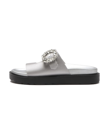 W2088　BIJOU FLAT SANDAL　SILVER　708628-0002
