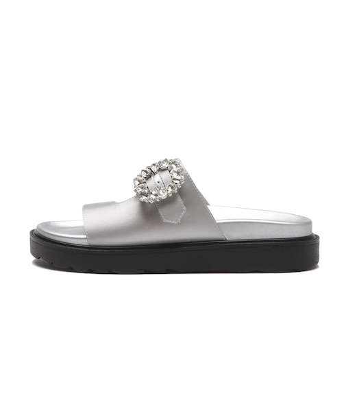 W2088　BIJOU FLAT SANDAL　SILVER　708628-0002