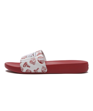 V7350 JP.PTN　OVER SLIDE　WHITE/RED　704844-0001