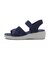 W2069　CL KNIT SANDAL 5.5　NAVY　705122-0001