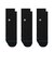 A356A21IQP#BLK_　ICON QUARTER 3 PACK　BLACK　684391-0001