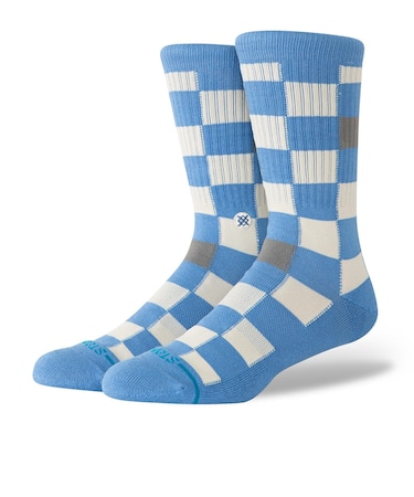 A556A26CHF#CAP　CHEF CHECK CREW　CAPRI BLUE　713707-0001