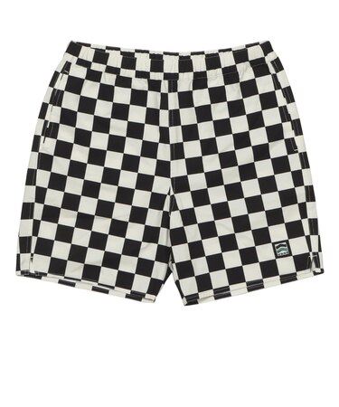 126R1152900　M Checker Board Hybrid Shorts　BLK WHT　707288-0001