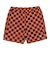 126R1152900　M Checker Board Hybrid Shorts　BLK ORG　707288-0003