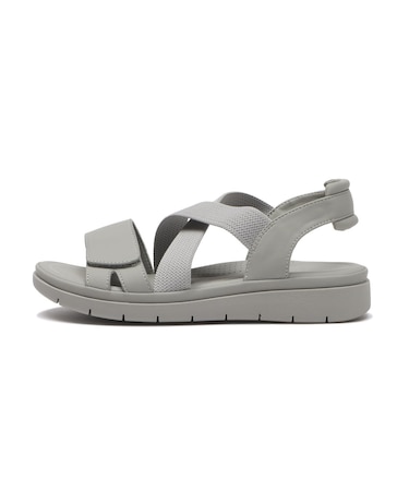 W2085 VELCRO CROSS SANDAL GRAY 704939-0002