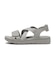 W2085　VELCRO CROSS SANDAL　GRAY　704939-0002