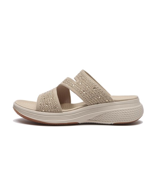 W2086　HOT FIX MULE SANDAL　BEIGE　706383-0001