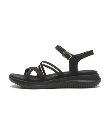 W2084 CROSS GORE SANDAL BLACK 707566-0001