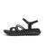 W2084　CROSS GORE SANDAL　BLACK　707566-0001