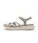 W2084　CROSS GORE SANDAL　GRAY　707566-0002