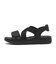 W2085　VELCRO CROSS SANDAL　BLACK　704939-0001