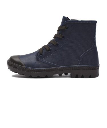W9001　LACE UP RAIN　NAVY/BROWN　601744-0002