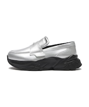 408165 W LOAFYR METALIC *01SILVER/BK 705095-0001
