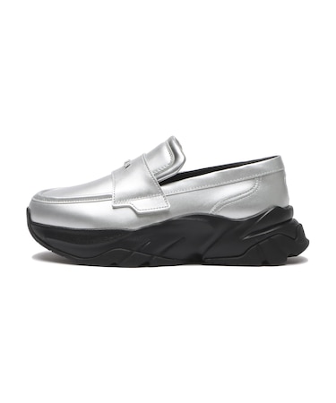 408165　W LOAFYR METALIC　*01SILVER/BK　705095-0001