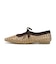 JE-1066　RAFFIA FLAT PUMPS　BEIGE　716142-0001