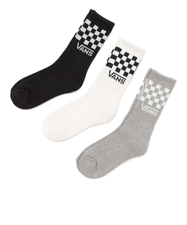 VN000QBUY28 Classic Check Crew BLACK-WHITE 715489-0001