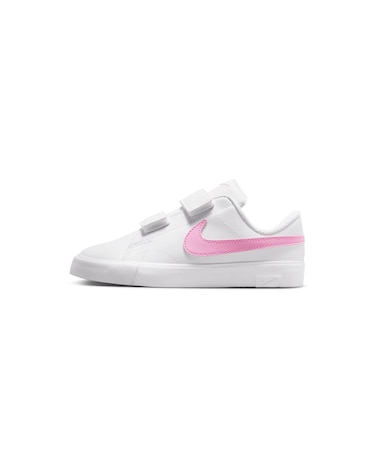 KIQ3212　17-22 TENNIS ESSENTIAL (PS)　103WHITE/PNKRIS　716918-0002