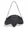 KR1602　U TREFOIL METALLIC PU BAG　BLACK　716390-0001