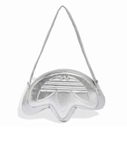 KR1604 U TREFOIL METALLIC PU BAG SILVERMET 716391-0001