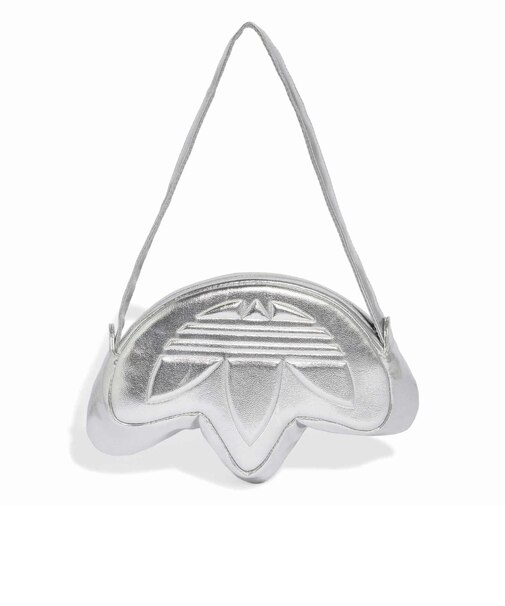 KR1604 U TREFOIL METALLIC PU BAG SILVERMET 716391-0001