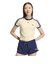 KS7376　W KNITTED TEE　WVANILLA/NIGHT　715704-0001