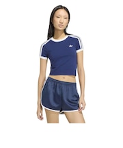 KW2606　W KNITTED TEE　DBLUE/WHITE　715849-0001