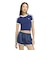 KW2606　W KNITTED TEE　DBLUE/WHITE　715849-0001