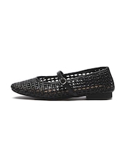 JE-5501　MESH FLAT PUMPS　BLACK　716894-0001