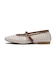 JE-5501　MESH FLAT PUMPS　WHITE　716894-0002