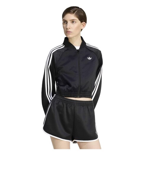 KS9371　W SATIN SST JACKET　BLACK/WHITE　715724-0001