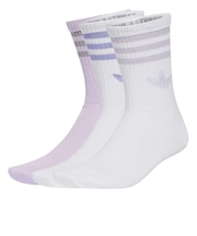 KR4217　W 3ST GLT CREW SOCKS 3P　WHT/ICELAV　716399-0001
