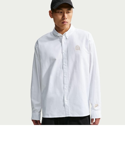 IQ6244　M CLB OXFORD LS NCC　100WHITE/SNDRFT　716619-0002