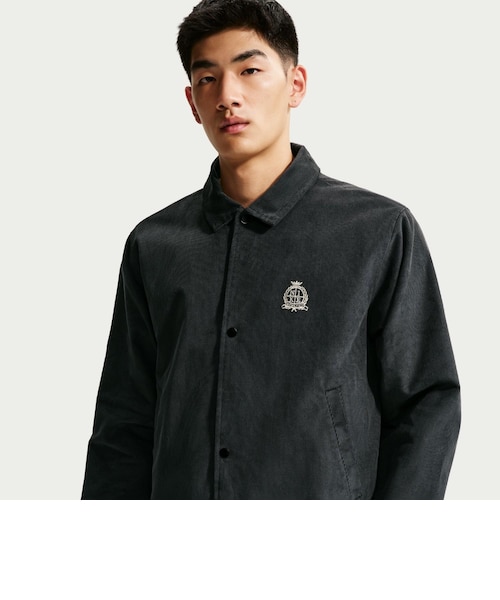 IQ7655 M CLB CORD COACHES JKT 010BLACK/SNDRFT 716616-0002