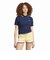 KR7059　W CABLE KNIT CALI TEE POLO　NIGHTINDIGO　716414-0001
