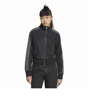 IB6917　W FIREBIRD DENIM TRACKTOP　TRUEBLACKDENIM　716036-0001