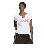 LE8330 W GFX SLIM TEE(BADIGIRL) WHITE 716549-0001