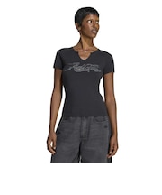 LD5341 W GFX SLIM TEE(BADIGIRL) BLACK 716527-0001