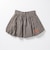 126K3151001　W CHECK BALLOON SKIRT　ORANGE　715456-0003