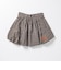 126K3151001　W CHECK BALLOON SKIRT　ORANGE　715456-0003
