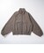126K3090801　W CHECK ZIP BLOUSON　ORANGE　715455-0003