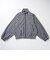 126K3090801　W CHECK ZIP BLOUSON　NAVY　715455-0001