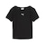 639076　W ESS RIBBED SLIM SHORT TEE　01BK　717911-0001