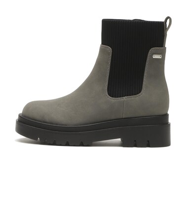 W3069 RIB KNIT BOOTS5 S/GRAY 714308-0002