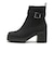 W3072　BELT SIDE GORE SHORT BOOTS8　BLACK　713963-0001